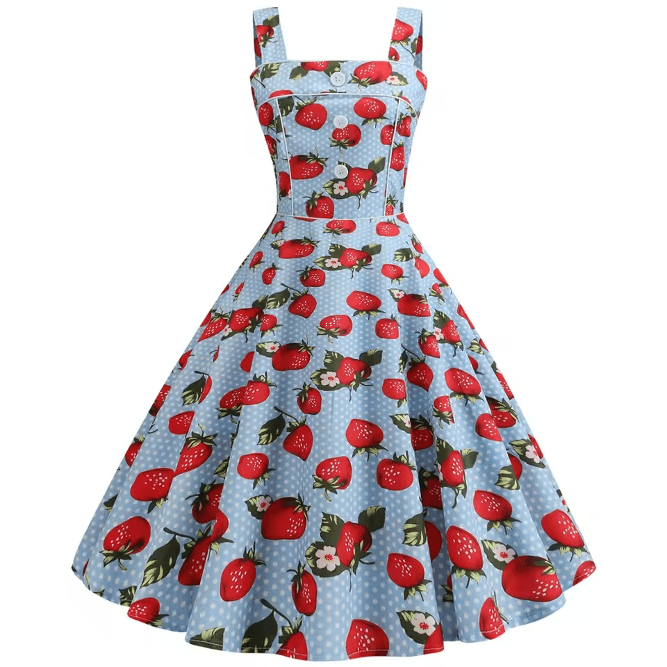Original strawberry-print dress